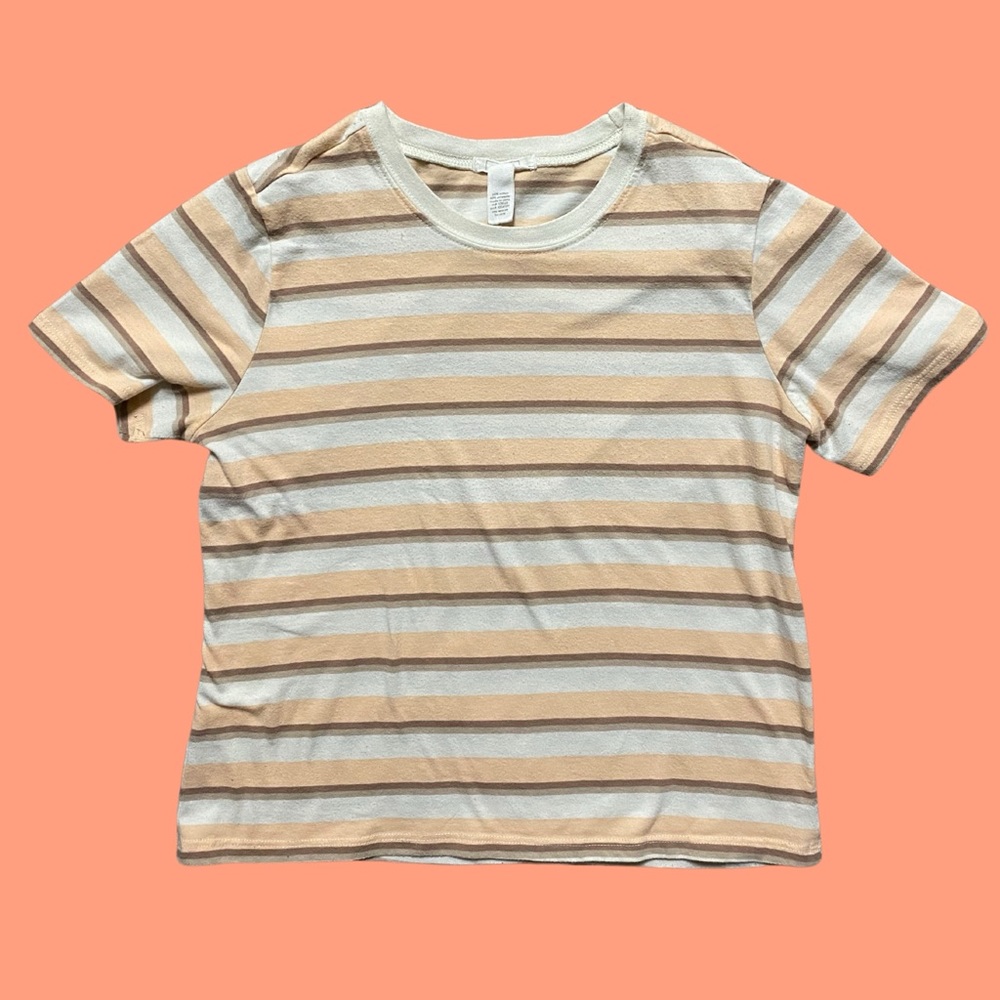 FULL TILT Multi Striped Fitted Baby Tee